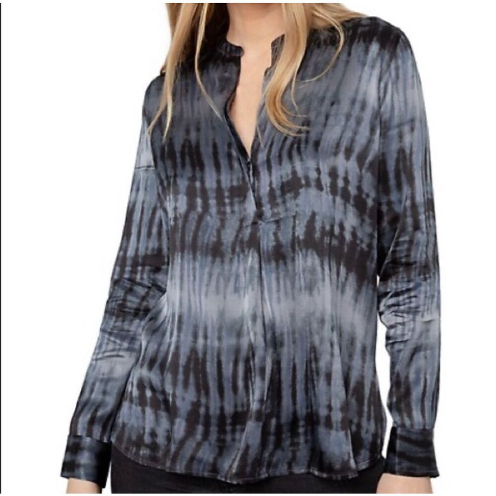 Rails Women's Pearl Tie Dye black gray tunic blouse size‎ S